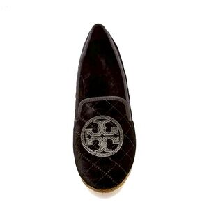 Tory Burch Billy Velvet Velour Quilted Black Slippers Flats
Loafers Size 7 M